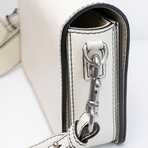 CHRISTIAN DIOR DIOR REVOLUTION FLAP BAG WHITE CALFSKIN SHW