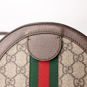 GUCCI OPHIDIA GG MINI ROUND BAG