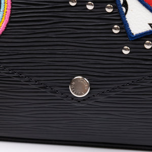 LOUIS VUITTON FELICIE POCHETTE BLACK EPI LEATHER SHW