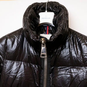 MONCLER JOUX QUILTED NYLON JACKET BLACK SIZE 2