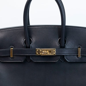 HERMES BIRKIN 25 VOLUPTO BLACK GHW STAMP G