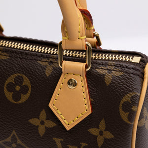 LOUIS VUITTON NANO SPEEDY MONOGRAM CANVAS GHW