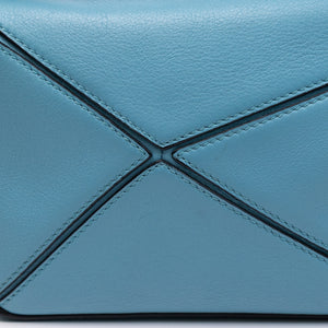 LOEWE MINI PUZZLE BAG CALFSKIN LIGHT BLUE SHW