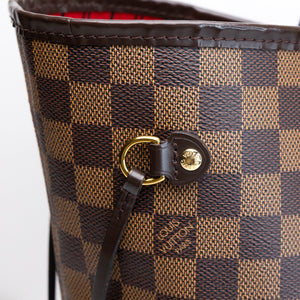 LOUIS VUITTON NEVERFULL MM DAMIER EBENE CANVAS GHW
