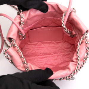 CHANEL MINI 22 BAG SHINY CALFSKIN PINK SHW (MICROCHIP)