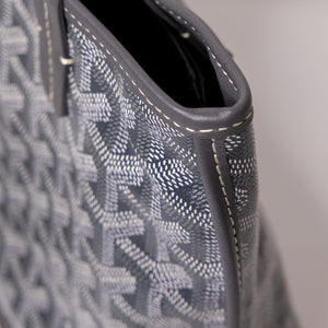 GOYARD MINI ANJOU TOTE BAG CANVAS / CALFSKIN GREY SHW