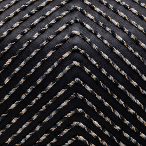 CHANEL MEDIUM LE BOY BRAIDED CHAIN BAG BLACK CALFSKIN LEATHER GHW