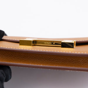 HERMES CONSTANCE SLIM EPSOM GOLD GHW STAMP W