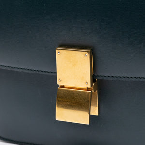CELINE MEDIUM CLASSIC BOX BAG GOATSKIN AMAZON GREEN GHW