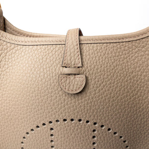HERMES EVELYNE 16 CLEMENCE BEIGE MARFA GHW STAMP W