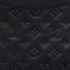 LOUIS VUITTON DAILY POUCH MONOGRAM EMPREINTE LEATHER BLACK GHW