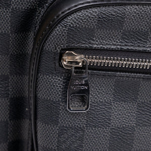 LOUIS VUITTON DAMIER GRAPHITE JOSH BACKPACK CANVAS BLACK GRAY MEN UNISEX