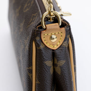 LOUIS VUITTON EVA POCHETTE MONOGRAM CANVAS GHW (MICROCHIP)