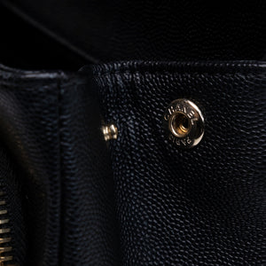 CHANEL BUSINESS AFFINITY SMALL FLAP BAG BLACK CAVIAR GHW