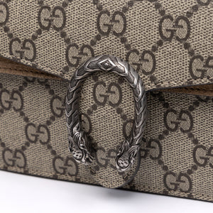 GUCCI SMALL DIONYSUS TOP HANDLE BAG BEIGE GG SUPREME CANVAS / LEATHER SHW