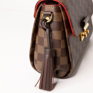 LOUIS VUITTON CROISETTE DAMIER EBENE CANVAS GHW