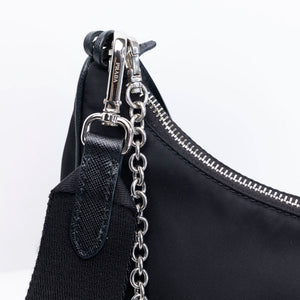 PRADA RE-EDITION 2005 SHOULDER BAG RE-NYLON BLACK SHW