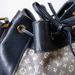 LOUIS VUITTON IDYLLE NOE BAG ENCRE MONOGRAM PRINT CNAVAS AND LEATHER GHW