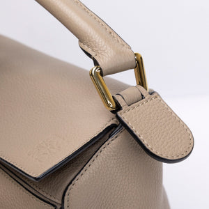 LOEWE SMALL PUZZLE BAG GRAINED CALFSKIN SAND GHW