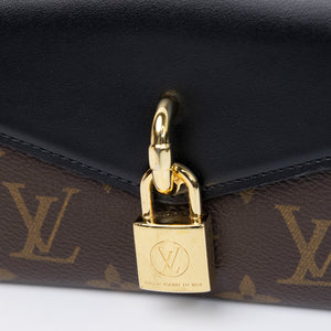 LOUIS VUITTON PADLOCK PN STRAP MONOGRAM BLACK GHW (MICROCHIP)