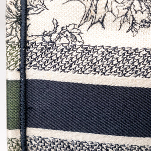 CHRISTIAN DIOR LARGE BOOK TOTE TOILE DE JOUY EMBROIDERY