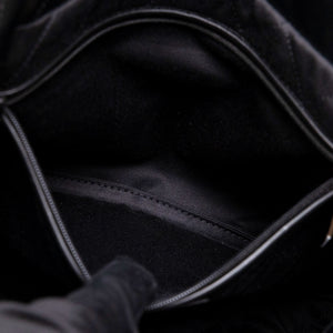 CHANEL SMALL 22 BAG BLACK SHINY CALFSKIN LEATHER GHW (MICROCHIP)