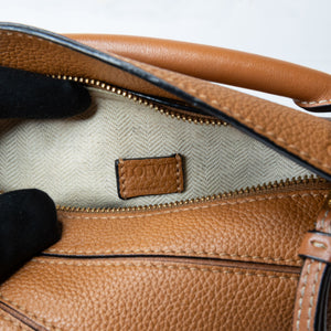 LOEWE MINI PUZZLE BAG CALFSKIN TAN