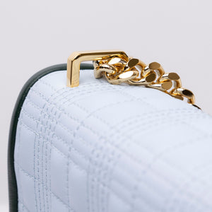 BURBERRY LOLA SMALL BLUE BAG LAMBSKIN GHW