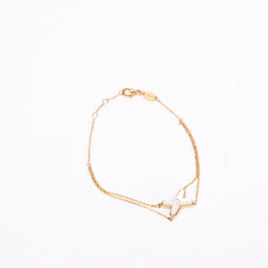 CHAUMET JEUX DE LIENS PENDANT GOLD , MOTHER OF PEARL , DIAMOND