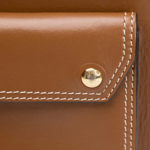 BURBERRY MINI POCKET BAG BROWN CALFSKIN GHW