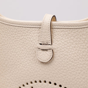 HERMES MINI EVELYNE NATA CLEMENCE LEATHER SHW  STAMP K