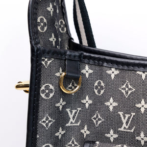 LOUIS VUITTON BESACE MARY KATE BAG BLUE MINI LIN CANVAS GHW