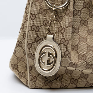 GUCCI GG SUPREME CANVAS SUKEY TOTE BAG SHW