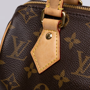 LOUIS VUITTON SPEEDY 20 BANDOULIERE MONOGRAM CANVAS GHW (MICROCHIP)