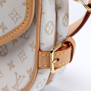 LOUIS VUITTON SAUMUR BB OTHER MONOGRAM CANVAS MASTIC CREAM GHW (MICROCHIP)
