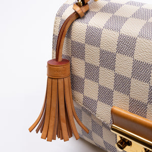 LOUIS VUITTON CROISETTE BAG DAMIER AZUR CANVAS GHW