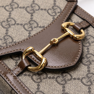 GUCCI HORSEBIT 1955 MINI BAG GG SUPREME GHW