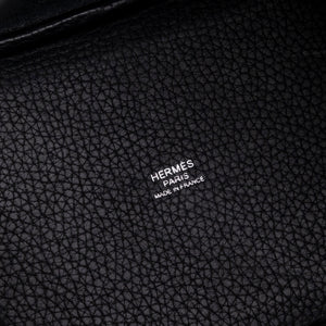 HERMES PICOTIN 18 LOCK BAG BLACK SHW STAMP C