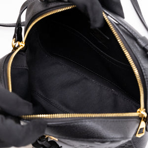 LOUIS VUITTON SAINTONGE MONOGRAM EMPREINTE BLACK LEATHER GHW
