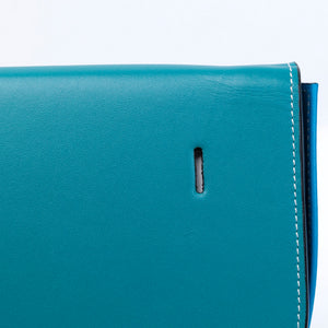 LOEWE SMALL HEEL POUCH GREEN CROSSBODY BAG SHW