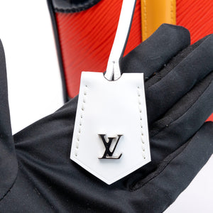 LOUIS VUITTON VALISETTE BB RED / MULTICOLOURED EPI LEATHER SHW