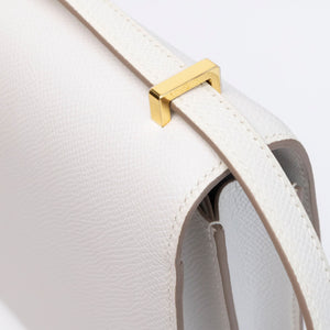 HERMES MINI CONSTANCE M4 GRIS PALE EPSOM GHW STAMP B