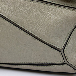 LOEWE MINI PUZZLE BAG CALFSKIN LIGHT GREEN SHW