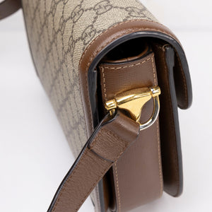 GUCCI HORSEBIT 1955 BAG SUPREME CANVAS BEIGE GHW