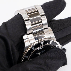 LONGINES HYDROCONQUEST AUTOMATIC WATCH , 41MM , STAINLESS STEEL AND CERAMIC BEZEL, L3.742.4