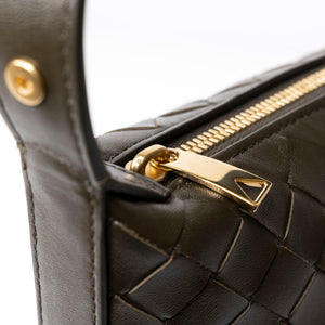 BOTTEGA VENETA WALLACE BAG CALFSKIN KAKI GHW