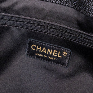 CHANEL CAVIAR GRAND SHOPPING TOTE BAG XL BLACK GHW