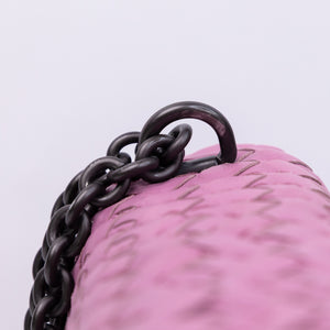 BOTTEGA VENETA OLIMPIA BAG LAVENDER PURPLE BLACK HARDWARE
