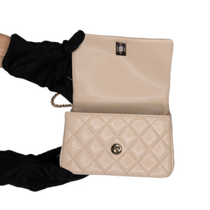CHANEL 25S MINI COCO CRUSH HANDLE BAG (MICROCHIP)