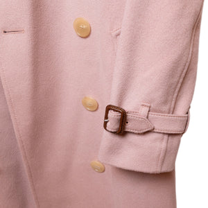 BURBERRY CASHMERE TRENCH KENSINGTON COAT PINK SIZE 36